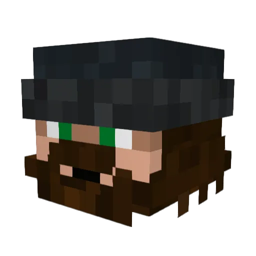Jonz Minecraft avatar head, 3D render