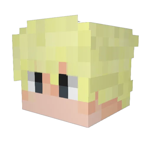 Jonzy028 Minecraft avatar head, 3D render