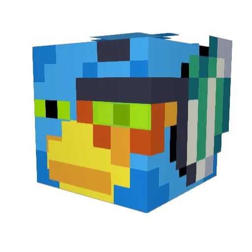 JooT1122 Minecraft avatar head, 3D render