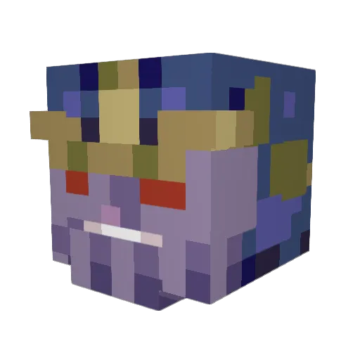 Joobas Minecraft avatar head, 3D render
