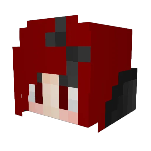Joobert Minecraft avatar head, 3D render