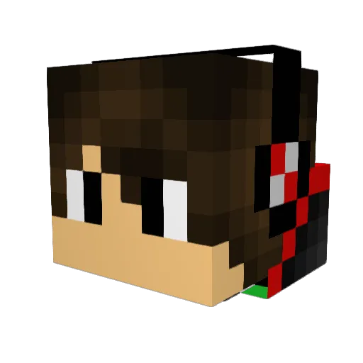 Joolep Minecraft avatar head, 3D render