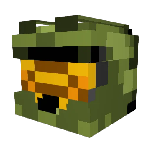 Jooltz Minecraft avatar head, 3D render