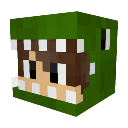 Joon113 Minecraft avatar head, 3D render