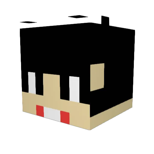 JoonB Minecraft avatar head, 3D render