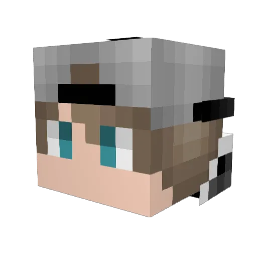 JoonasZ Minecraft avatar head, 3D render