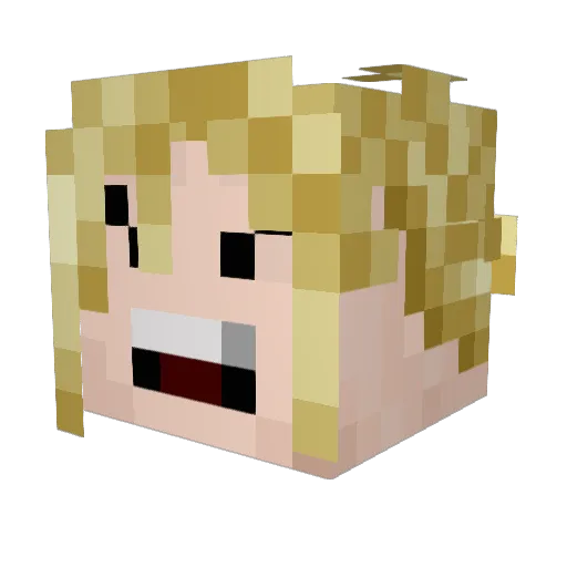 Joone207 Minecraft avatar head, 3D render