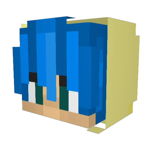 Joonhyxxn Minecraft avatar head, 3D render