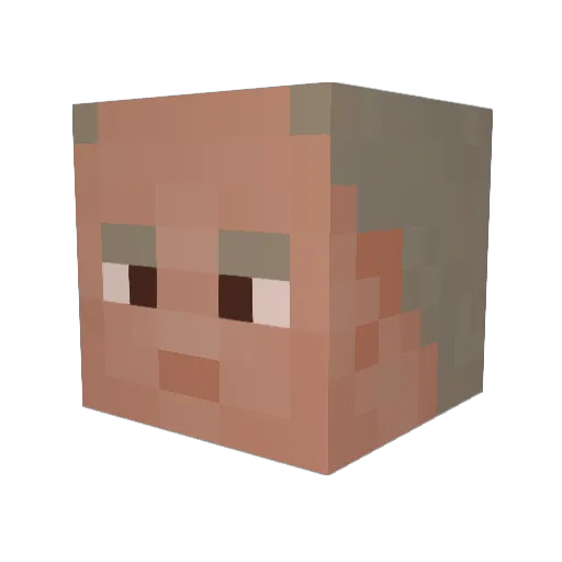 JooniPoon Minecraft avatar head, 3D render