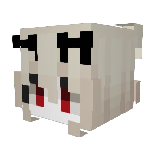Joonysummer Minecraft avatar head, 3D render