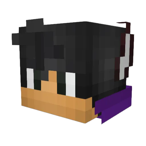 Joonyy Minecraft avatar head, 3D render