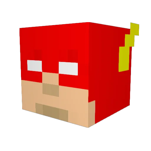 Joooee Minecraft avatar head, 3D render