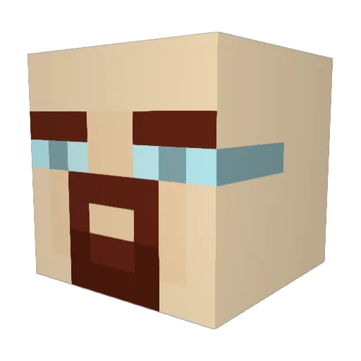Jooon1 Minecraft avatar head, 3D render