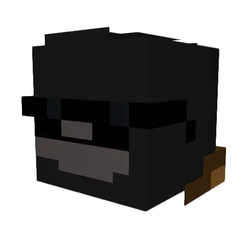 Joooooee Minecraft avatar head, 3D render