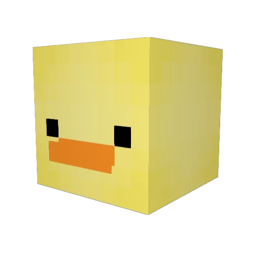 Jooooook Minecraft avatar head, 3D render