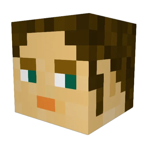 Joopsy_ Minecraft avatar head, 3D render