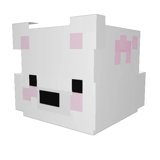 Joornal Minecraft avatar head, 3D render