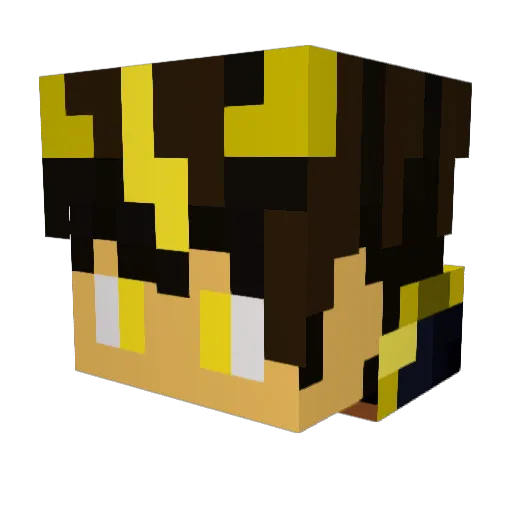 JooshEthaniell Minecraft avatar head, 3D render