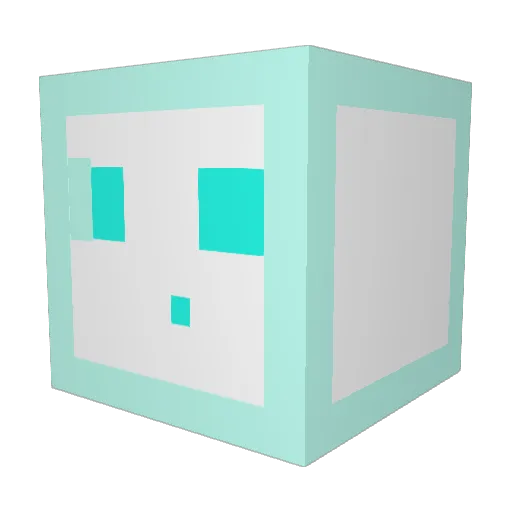 Joosho Minecraft avatar head, 3D render