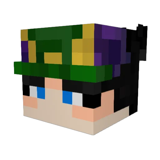 JootaroKujo1176 Minecraft avatar head, 3D render