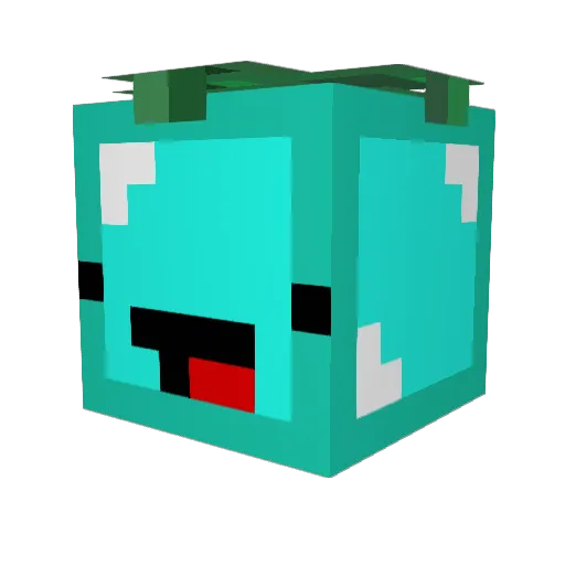 Jooxer Minecraft avatar head, 3D render