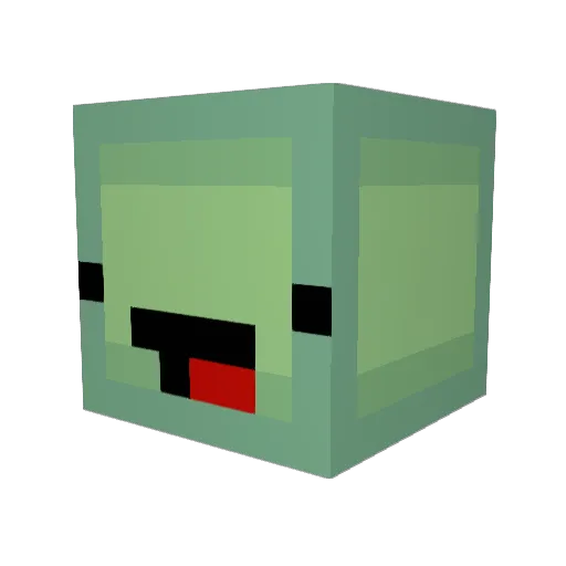 Jop323 Minecraft avatar head, 3D render