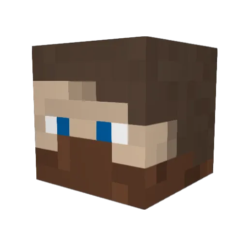 Jopa04 Minecraft avatar head, 3D render
