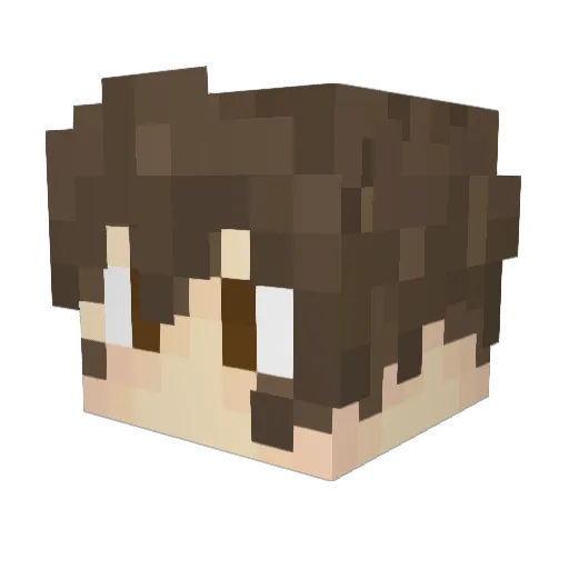 Joper1 Minecraft avatar head, 3D render