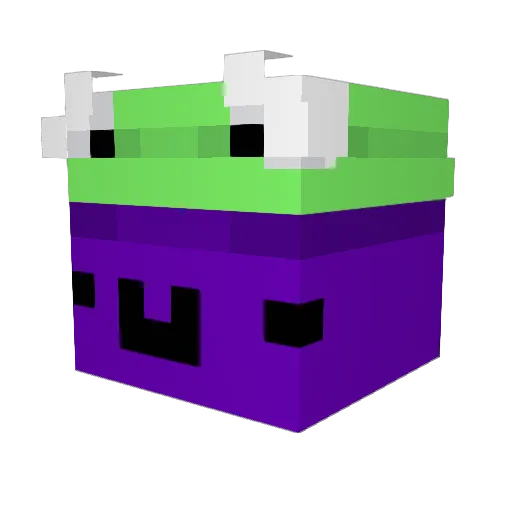 Jopparr Minecraft avatar head, 3D render