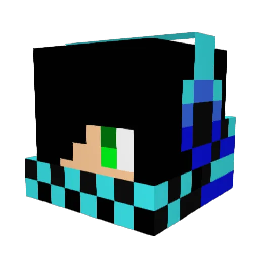 Joppe2412 Minecraft avatar head, 3D render