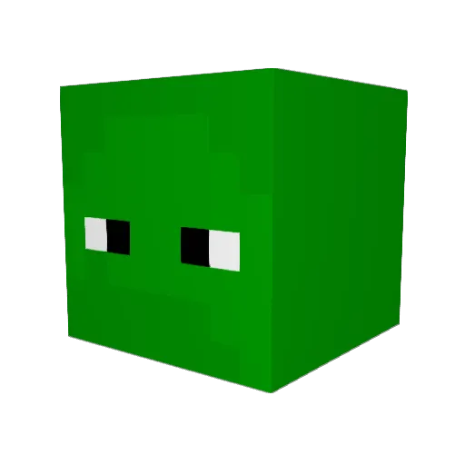Jopplk Minecraft avatar head, 3D render