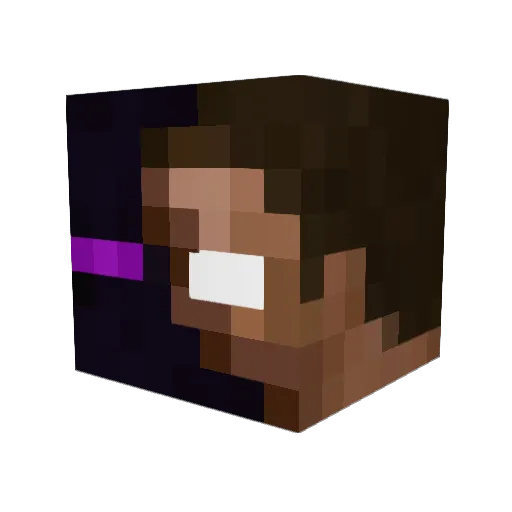 Jops0510 Minecraft avatar head, 3D render