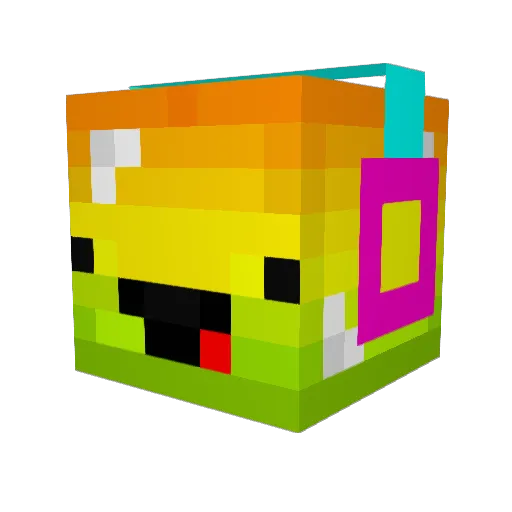 Jopyro Minecraft avatar head, 3D render