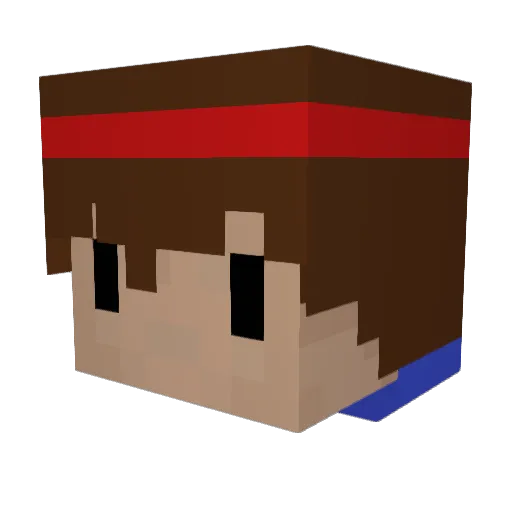 Jora05 Minecraft avatar head, 3D render