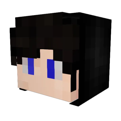 Joragos Minecraft avatar head, 3D render