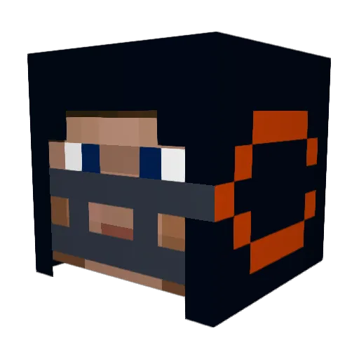 Joraye Minecraft avatar head, 3D render