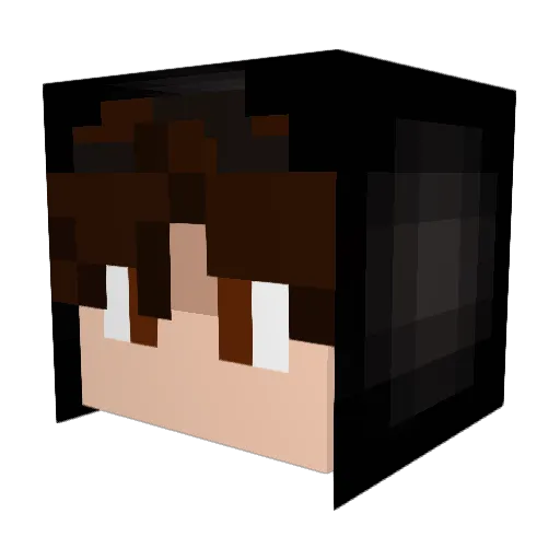 JorbaNL Minecraft avatar head, 3D render