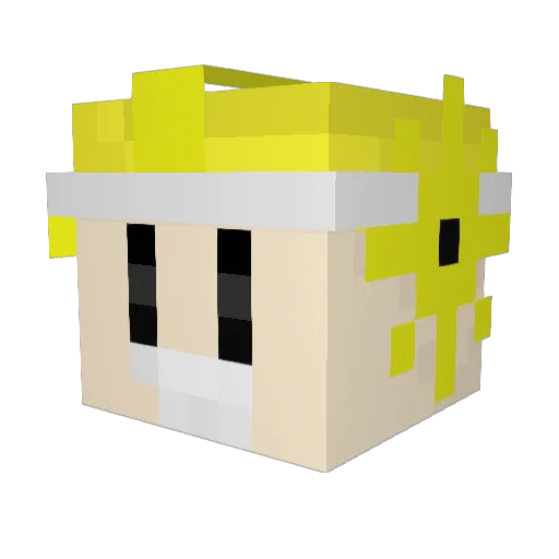 JorcGod Minecraft avatar head, 3D render