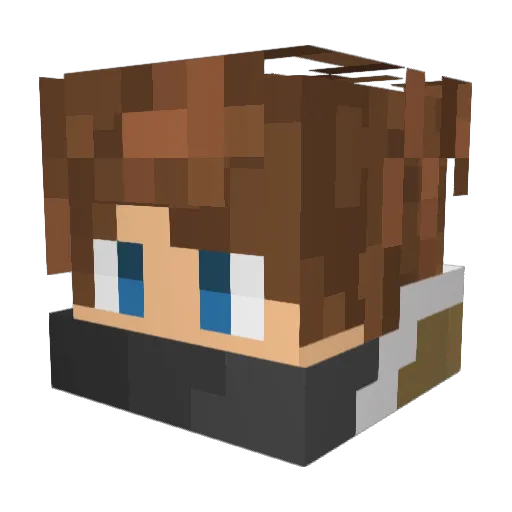 Jord1998 Minecraft avatar head, 3D render