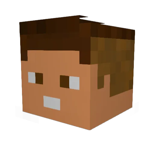 JordYY98 Minecraft avatar head, 3D render