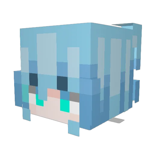 Jorda2n_0924 Minecraft avatar head, 3D render