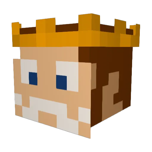 Jordan02 Minecraft avatar head, 3D render