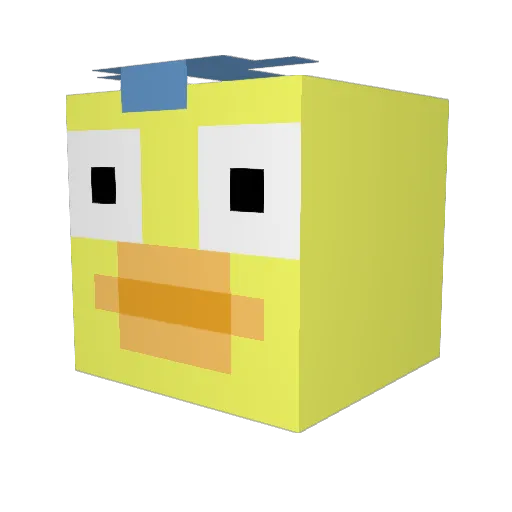 Jordan1232_WWE Minecraft avatar head, 3D render