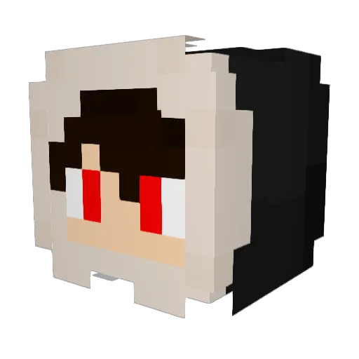 Jordan Minecraft avatar head, 3D render