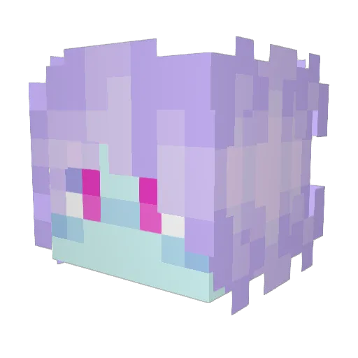 JordanDrawings Minecraft avatar head, 3D render