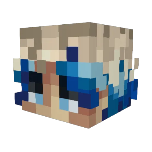 JordanJoestar08 Minecraft avatar head, 3D render