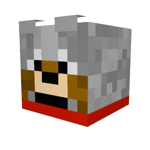 JordanRaeB Minecraft avatar head, 3D render