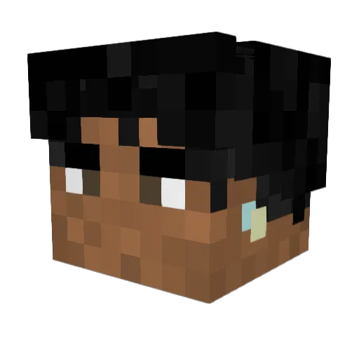 JordanRcki Minecraft avatar head, 3D render