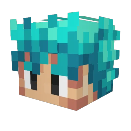 JordanT007 Minecraft avatar head, 3D render