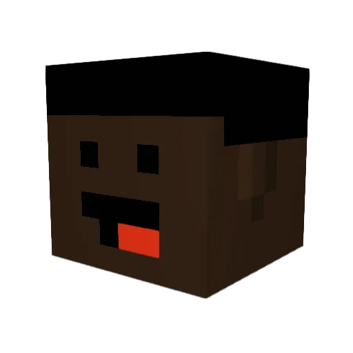 JordanWYD Minecraft avatar head, 3D render